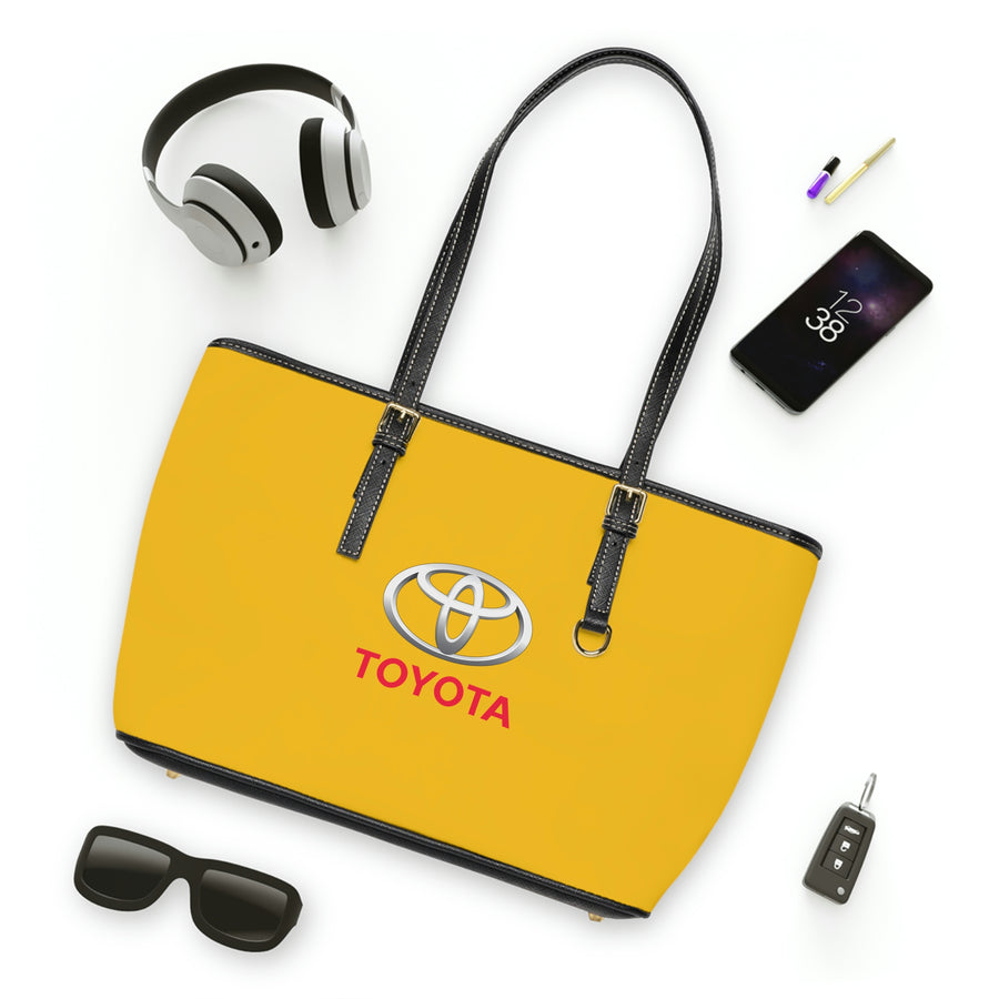 Yellow Toyota Leather Shoulder Bag™