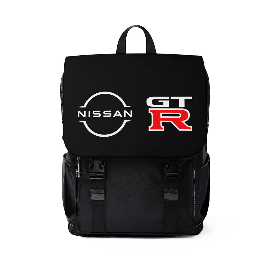 Unisex Black Casual Shoulder Nissan GTR Backpack™