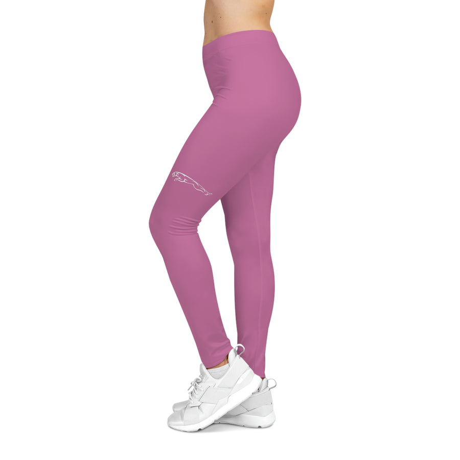 Women's Light Pink Jaguar Casual Leggings™