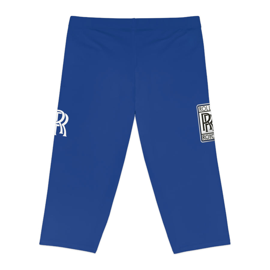 Women's Dark Blue Rolls Royce Capri Leggings™