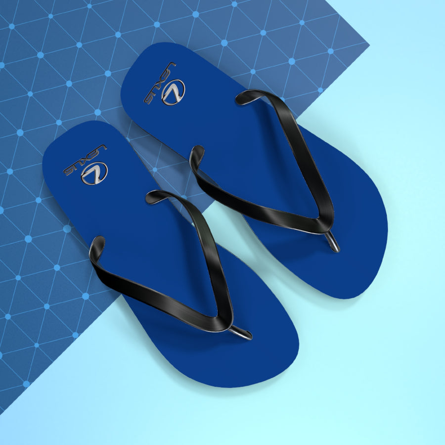 Unisex Dark Blue Lexus Flip Flops™