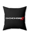 Black Spun Polyester Square Dodge Pillow™