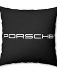 Black Porsche Spun Polyester Pillowcase™