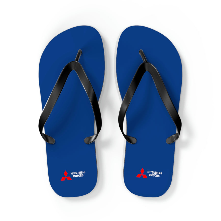 Unisex Dark Blue Mitsubishi Flip Flops™