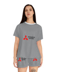 Women's Grey Mitsubishi Short Pajama Set™