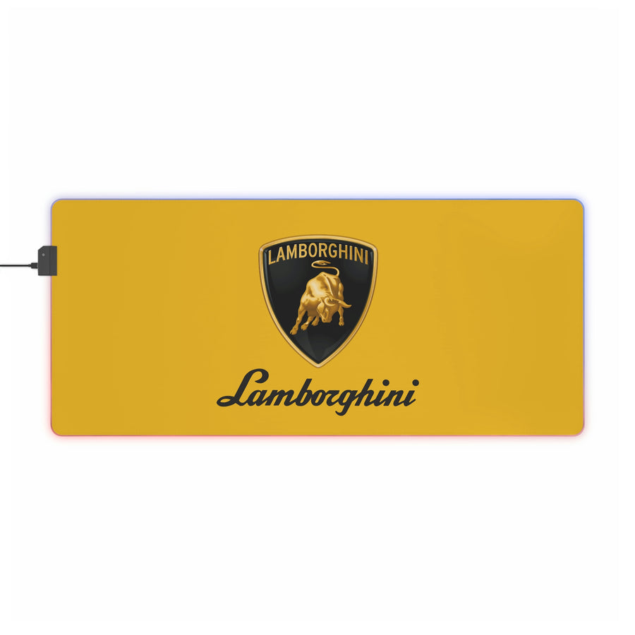 Yellow Lamborghini LED Gaming Mouse Pad™