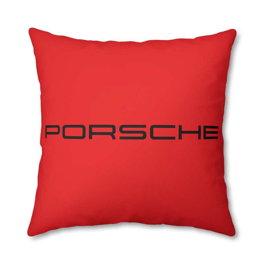 Red Porsche Spun Polyester Pillowcase™