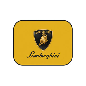 Yellow Lamborghini Car Mats (2x Rear)™