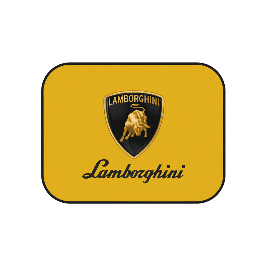 Yellow Lamborghini Car Mats (2x Rear)™