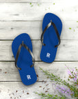 Unisex Dark Blue Rolls Royce Flip Flops™