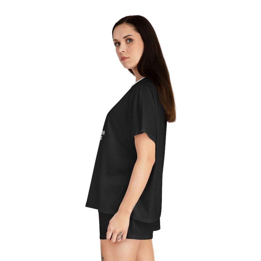 Women's Black Mitsubishi Short Pajama Set™