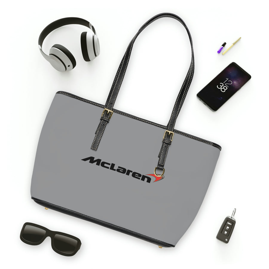 Grey Mclaren Leather Shoulder Bag™