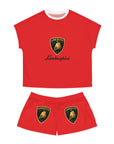 Women's Red Lamborghini Short Pajama Set™