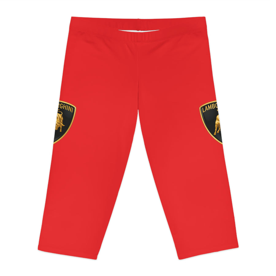 Women's Red Lamborghini Capri Leggings™