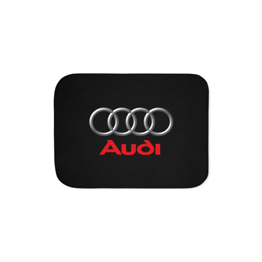 Black Audi Sherpa Blanket, Two Colors™