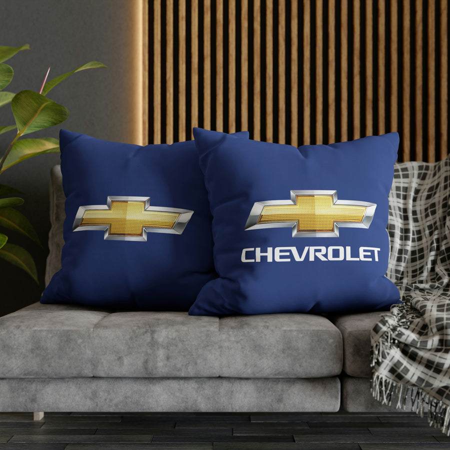 Dark Blue Chevrolet Spun Polyester pillowcase™