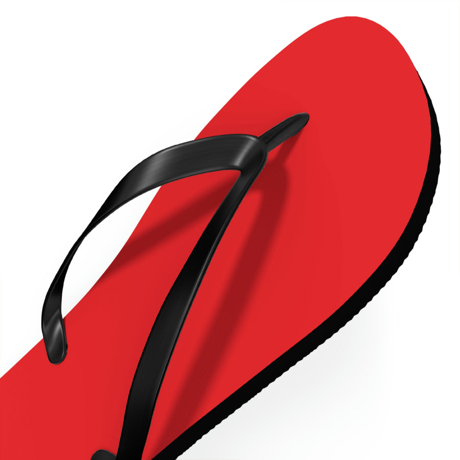 Unisex Red Chevrolet Flip Flops™