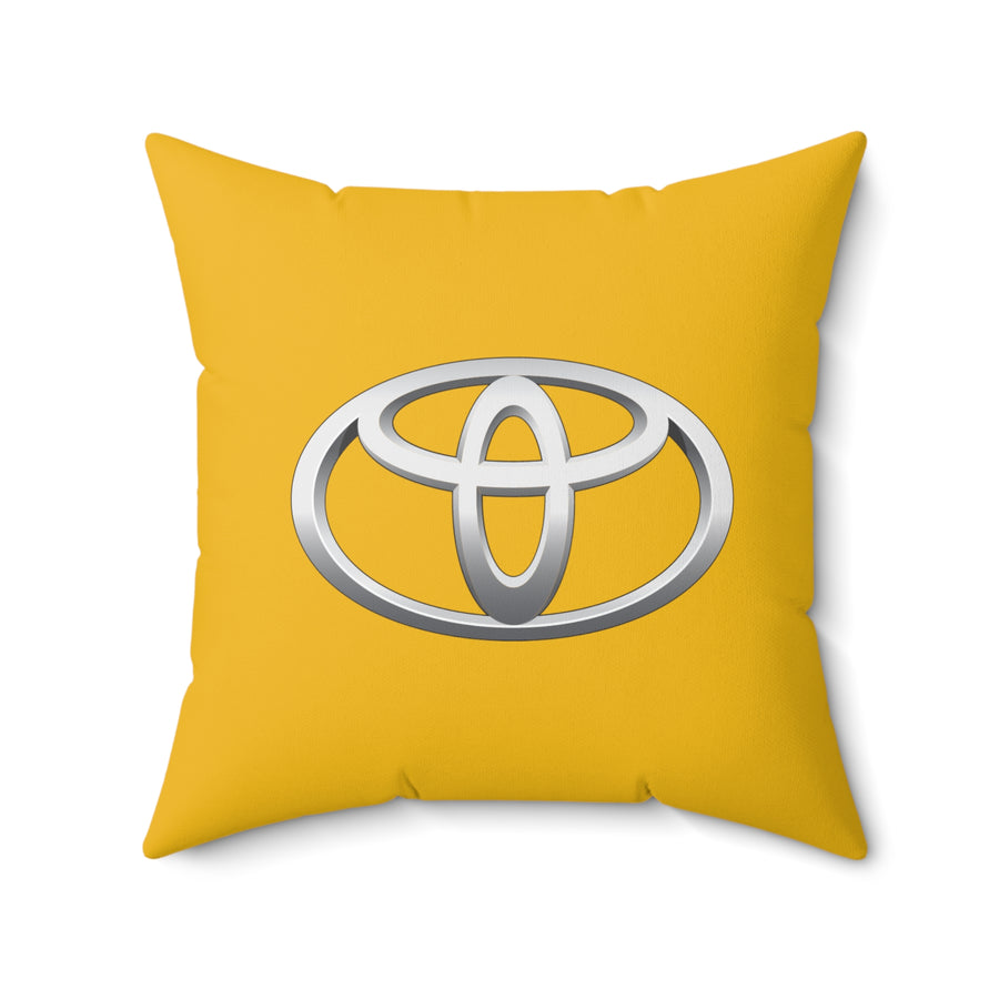 Yellow Toyota Spun Polyester Square Pillow™