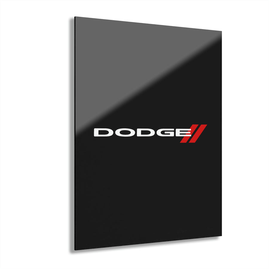 Black Dodge Acrylic Prints (French Cleat Hanging)™