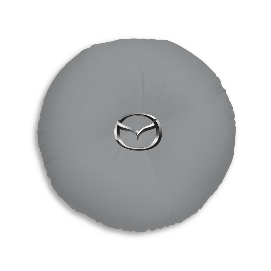 Grey Mazda Tufted Floor Pillow, Round™