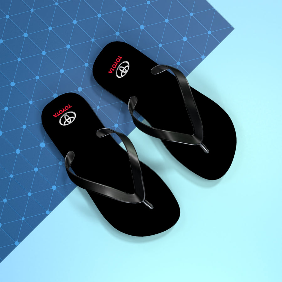 Unisex Black Toyota Flip Flops™