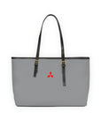 Grey Mitsubishi Leather Shoulder Bag™