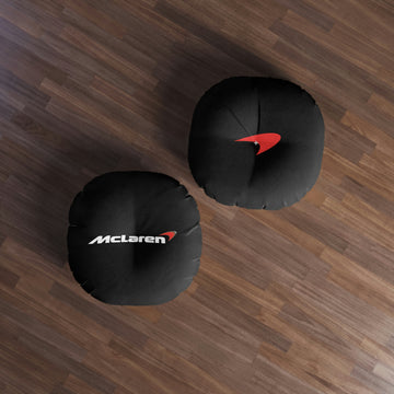 Black Mclaren Tufted Floor Pillow, Round™