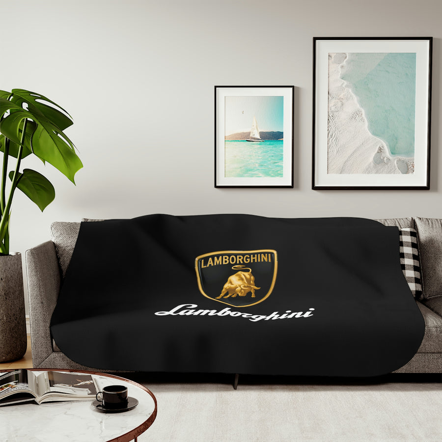 Black Lamborghini Sherpa Blanket™