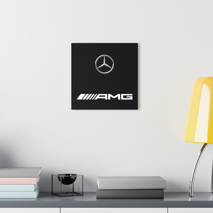 Black Mercedes Acrylic Prints (French Cleat Hanging)™