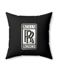 Black Rolls Royce Spun Polyester Square Pillow™