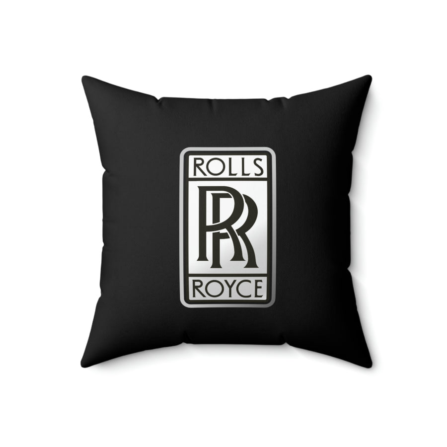 Black Rolls Royce Spun Polyester Square Pillow™