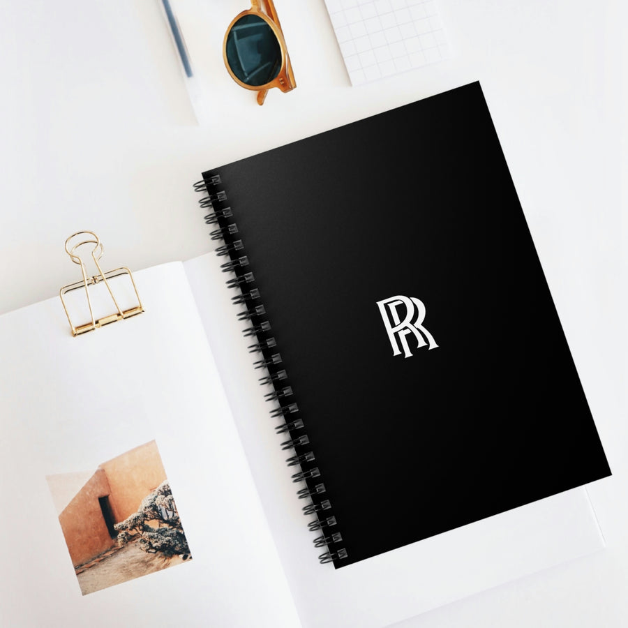 Black Rolls Royce Spiral Notebook - Ruled Line™