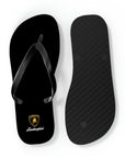 Unisex Black Lamborghini Flip Flops™