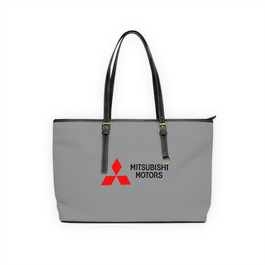 Grey Mitsubishi Leather Shoulder Bag™