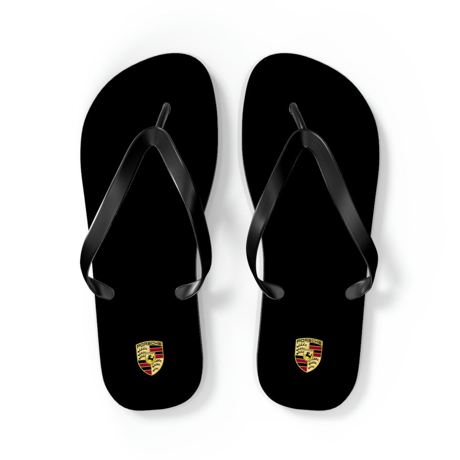 Unisex Black Porsche Flip Flops™