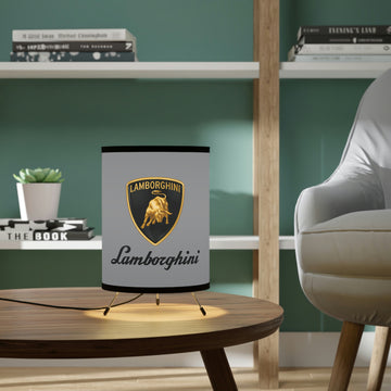 Grey Lamborghini Tripod Lamp with High-Res Printed Shade, US\CA plug™