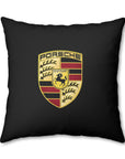 Black Porsche Spun Polyester Pillowcase™