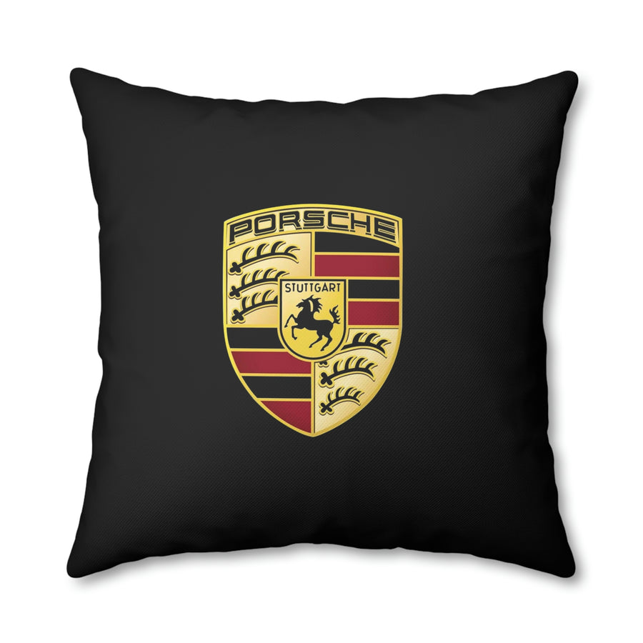 Black Porsche Spun Polyester Pillowcase™