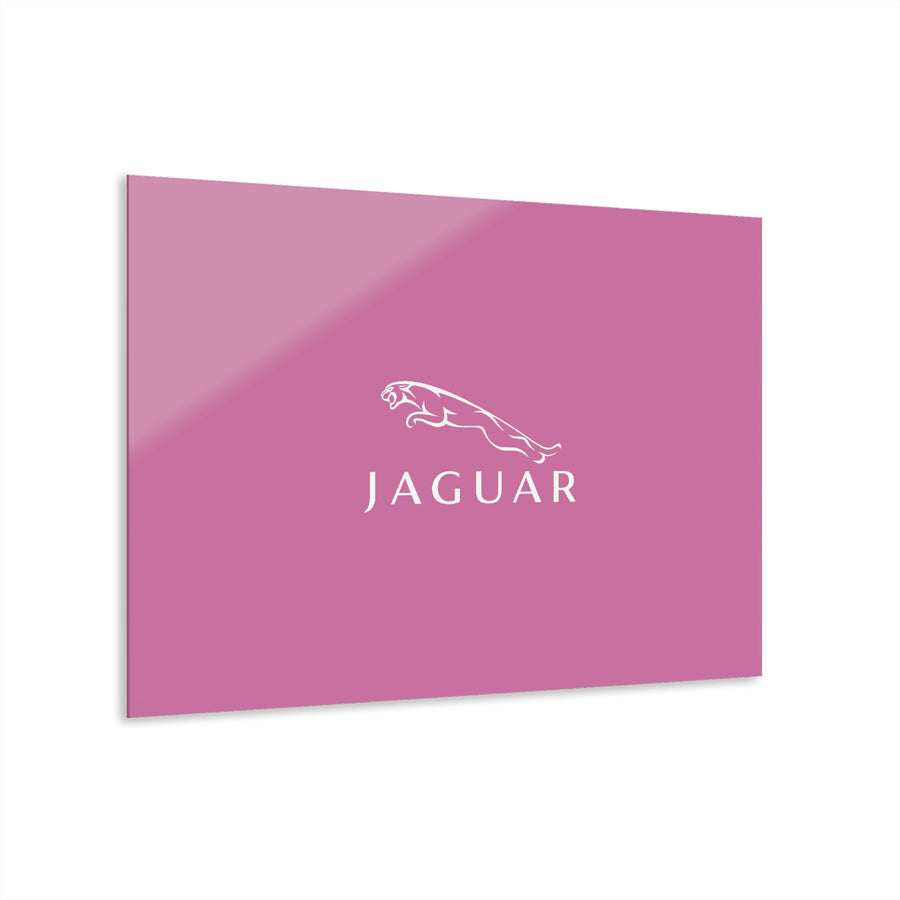 Light Pink Jaguar Acrylic Prints (French Cleat Hanging)™