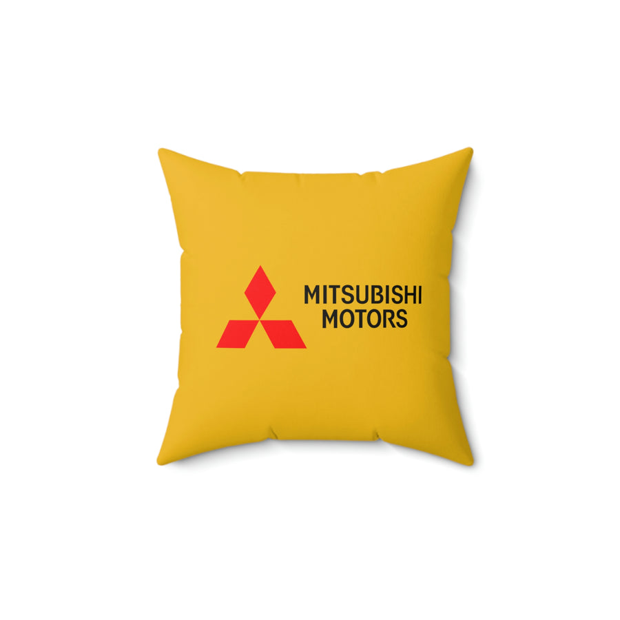 Yellow Mitsubishi Spun Polyester Square Pillow™