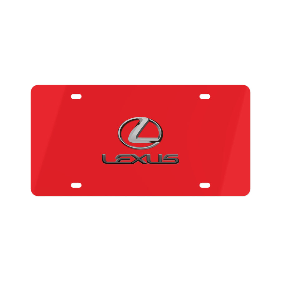 Red Lexus License Plate™