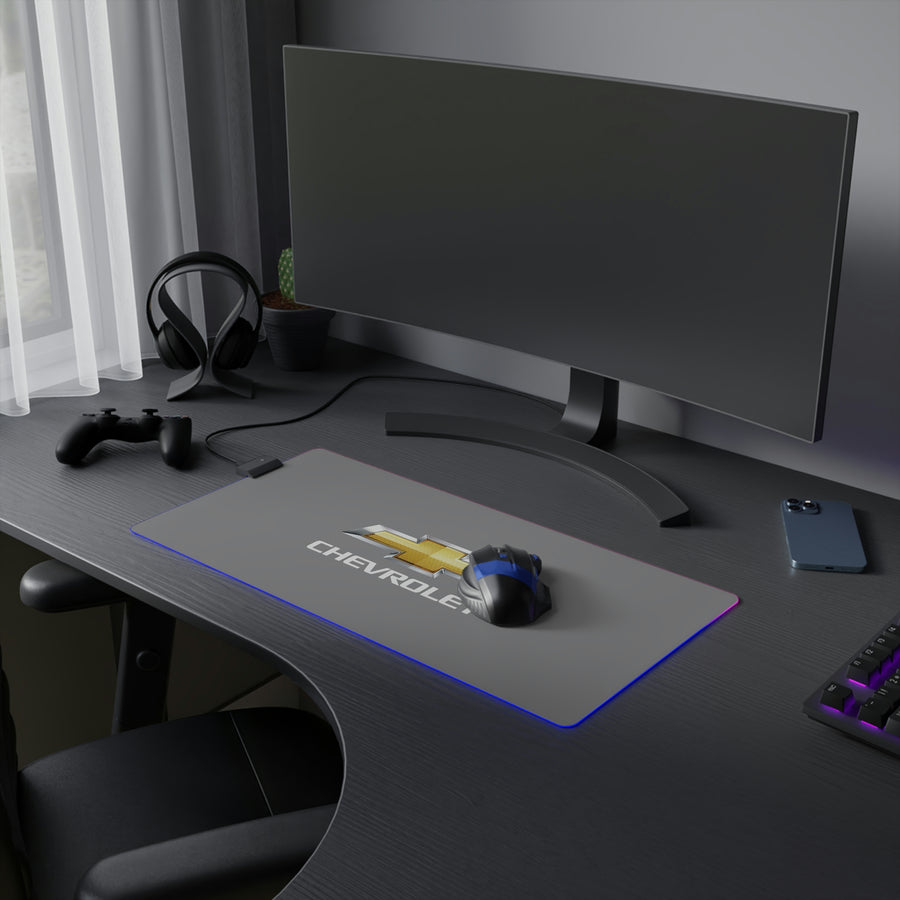Grey Chevrolet LED Gaming Mouse Pad™