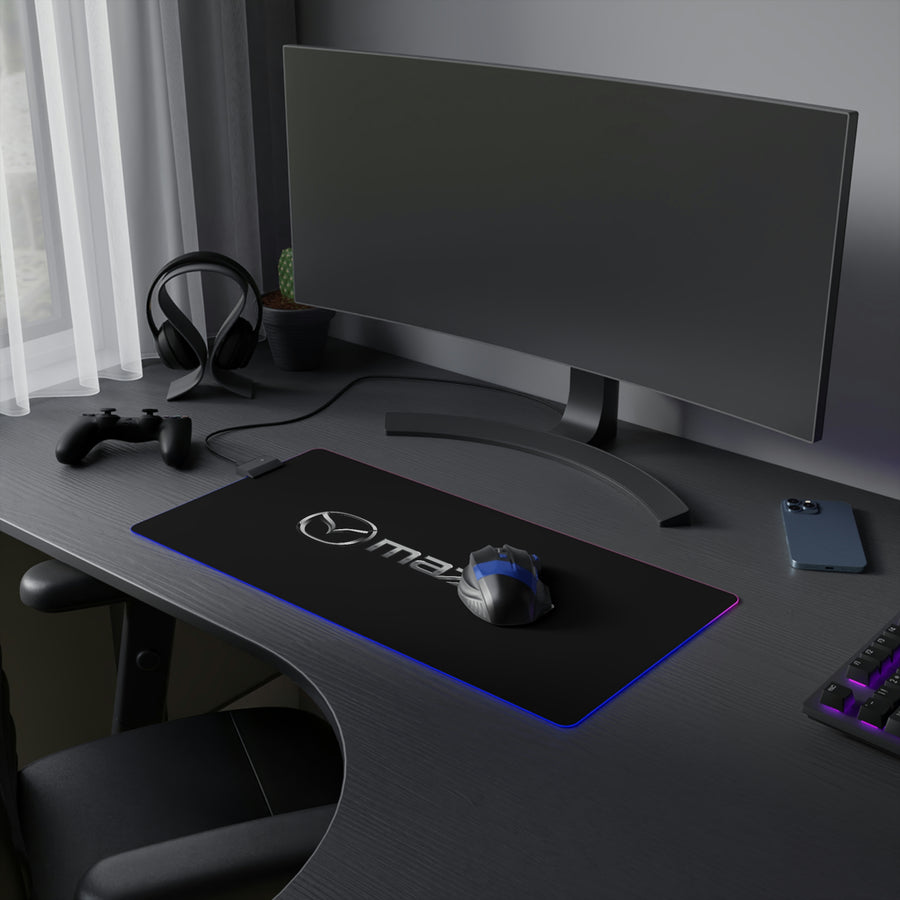 Black Mazda LED Gaming Mouse Pad™