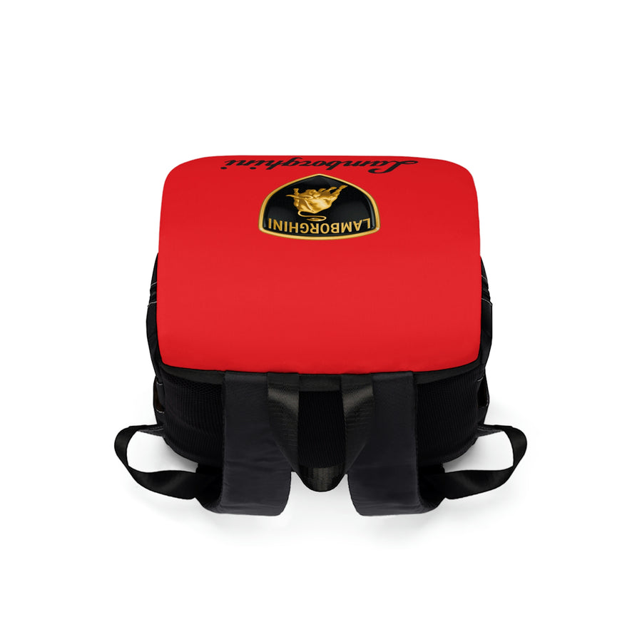 Unisex Red Lamborghini Casual Shoulder Backpack™
