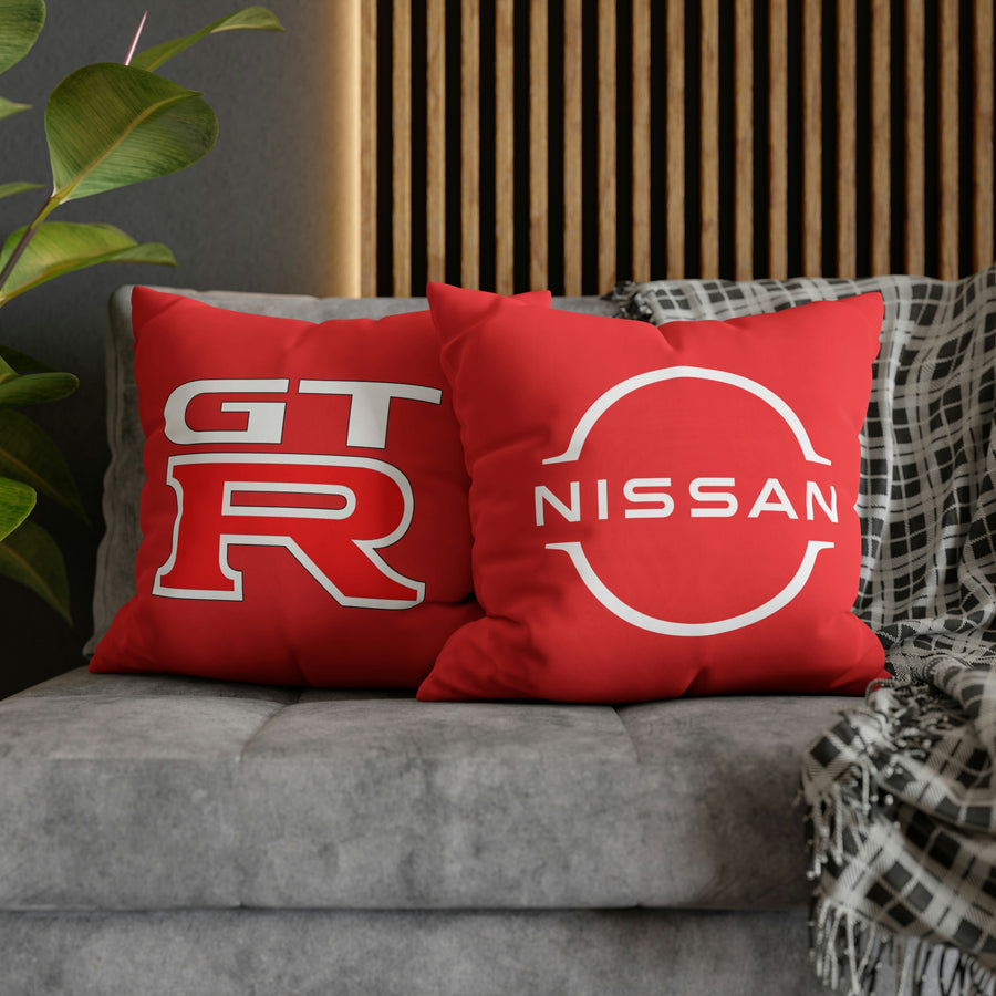 Red Spun Polyester Nissan GTR pillowcase™