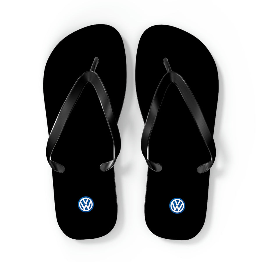 Unisex Black Volkswagen Flip Flops™