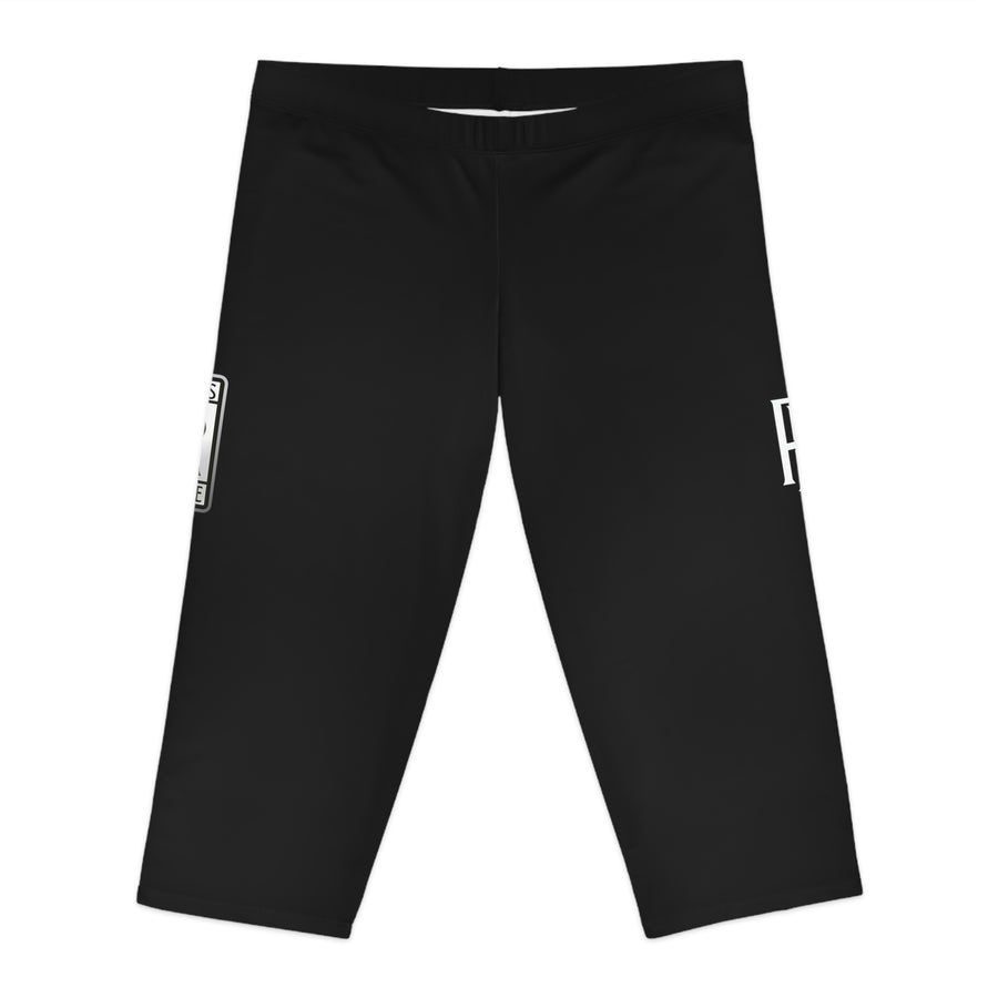 Women's Black Rolls Royce Capri Leggings™