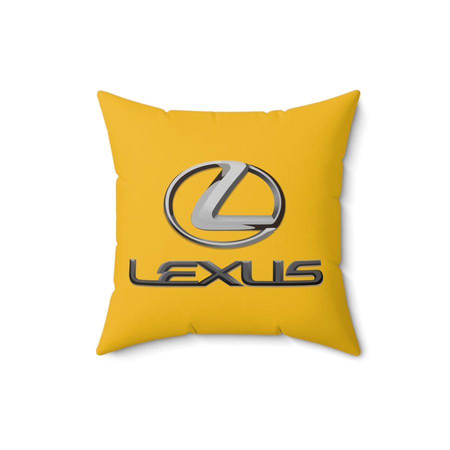 Yellow Lexus Spun Polyester Square Pillow™