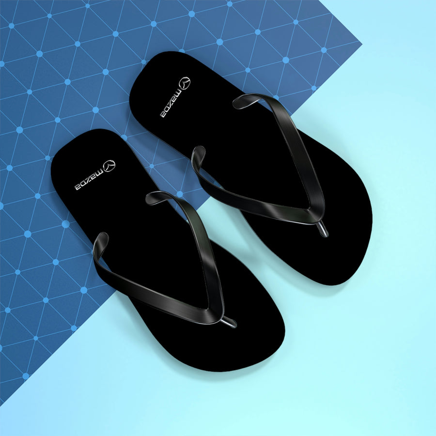 Unisex Black Mazda Flip Flops™