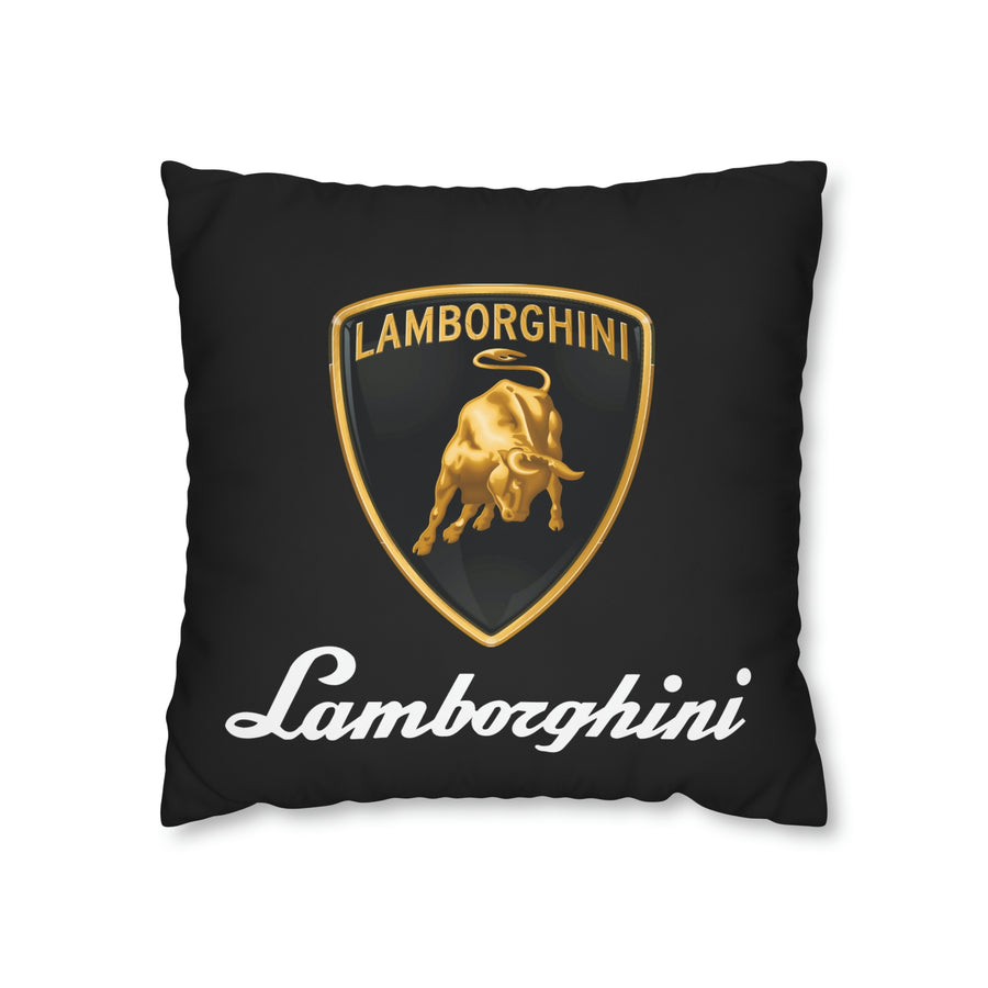 Black Lamborghini Spun Polyester pillowcase™